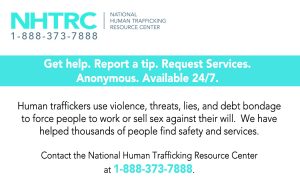 Human Trafficking Tip Card