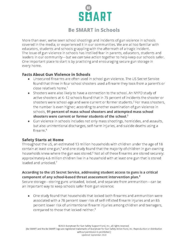 Be SMART School.09.2023 Page 1