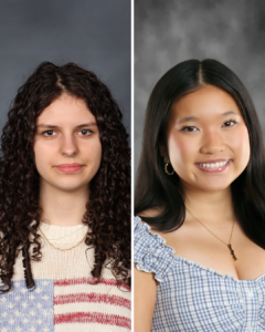 From left to right, students Yulianna Humeniak and Kristina (Vi) Nguyen.