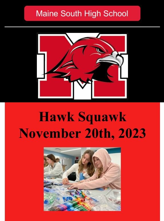 Maine Township High School District 207 Hawk Squawk Maine South High